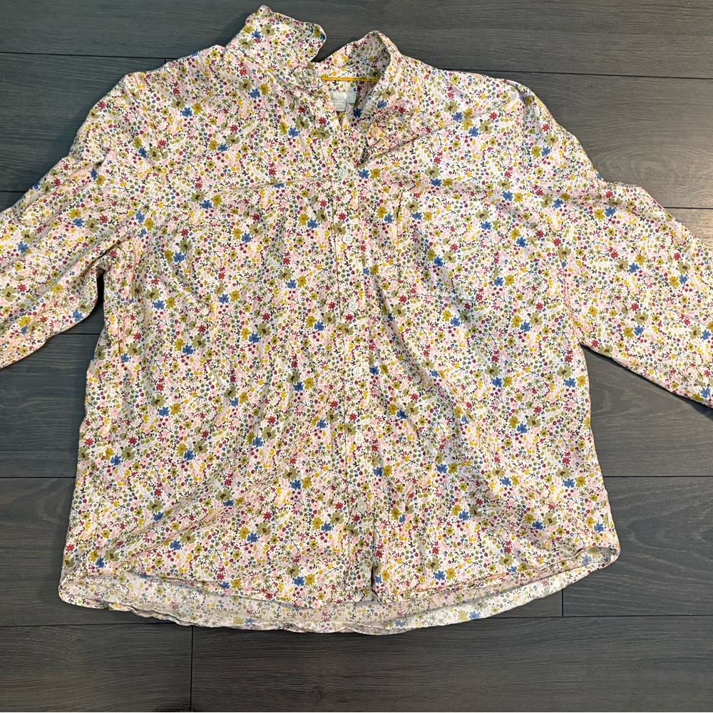 Boden Floral Button-Up Shirt